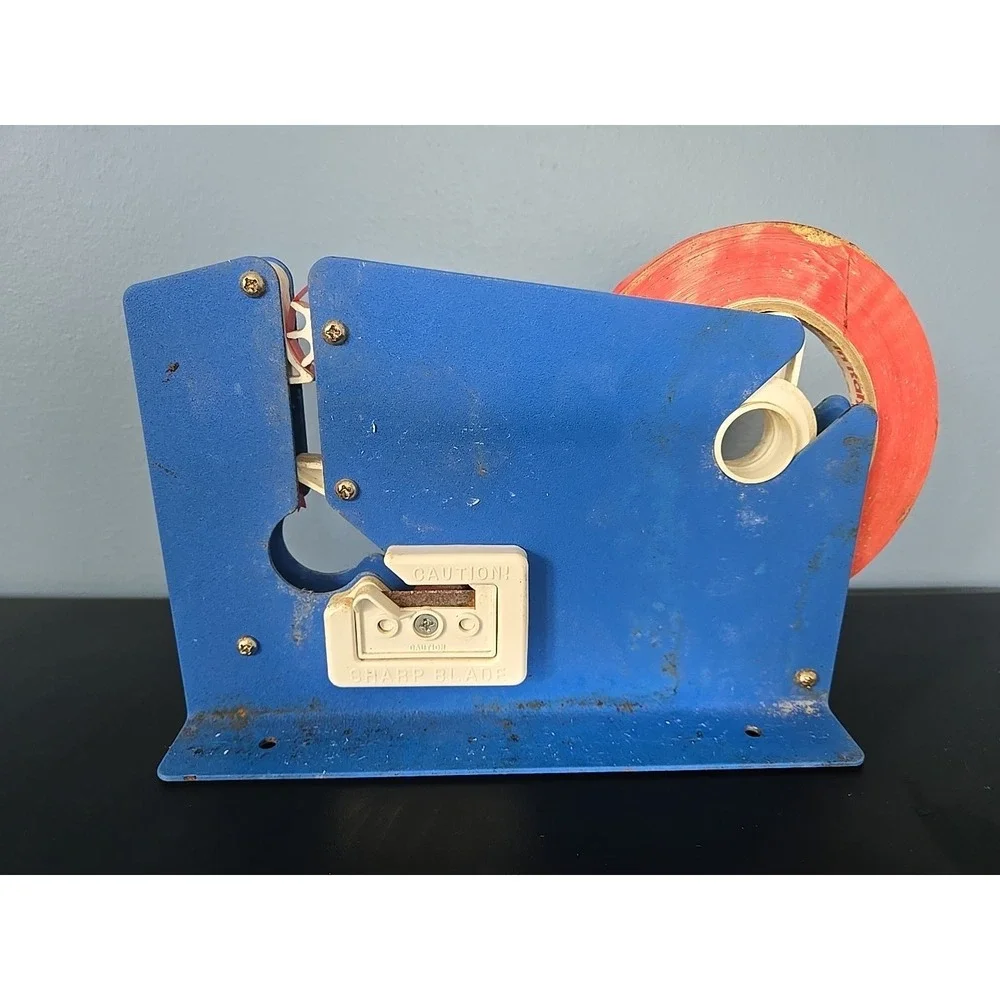 Steel Tape Bag Sealer w 2 Rolls Sealing Tape Plastic Bag Sealer Poly Bag Ice Bag
